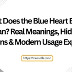 what does the blue heart emoji mean