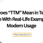 what does ttm mean in text