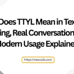 what does ttyl mean in text