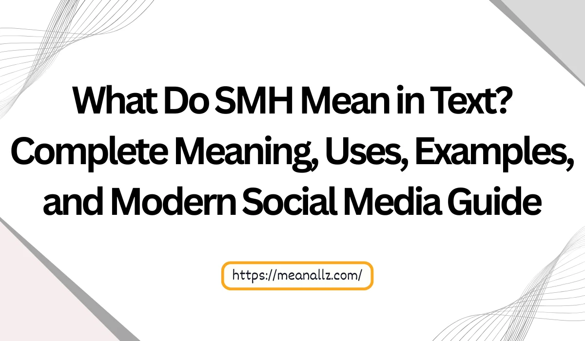 what do smh mean in text