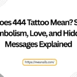 what does 444 tattoo mean