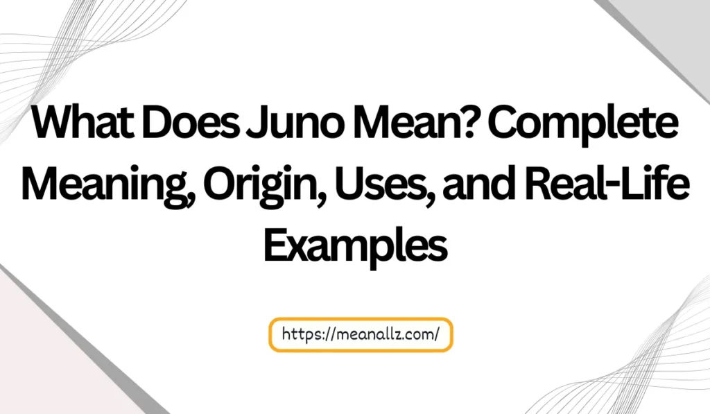 what does juno mean
