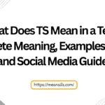 what does ts mean in a text