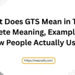 what does gts mean in text