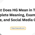 what does hg mean in text